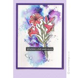 2336 GG - Lilies in Pot Rubber Stamp