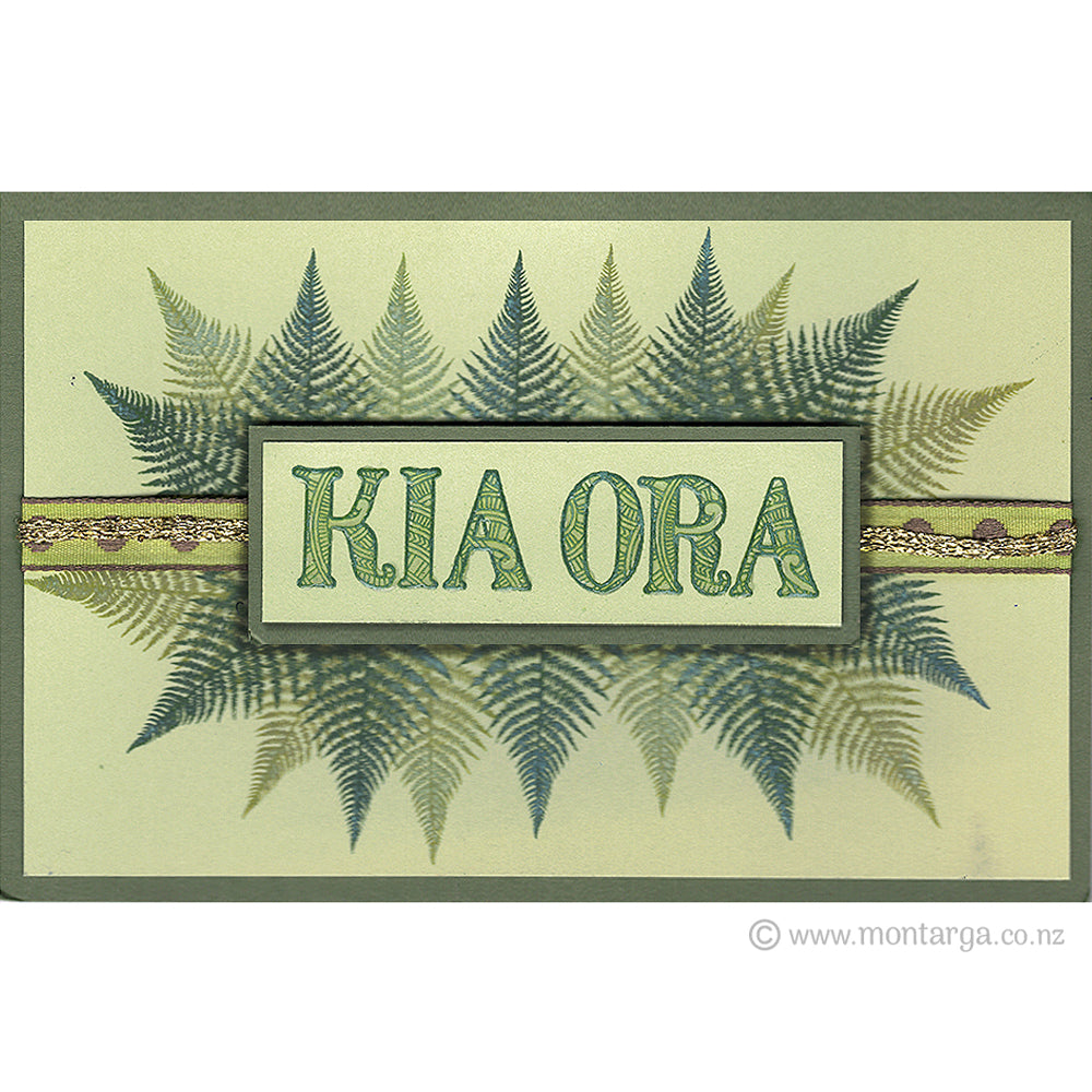 1901 BB - Kia Ora Rubber Stamp