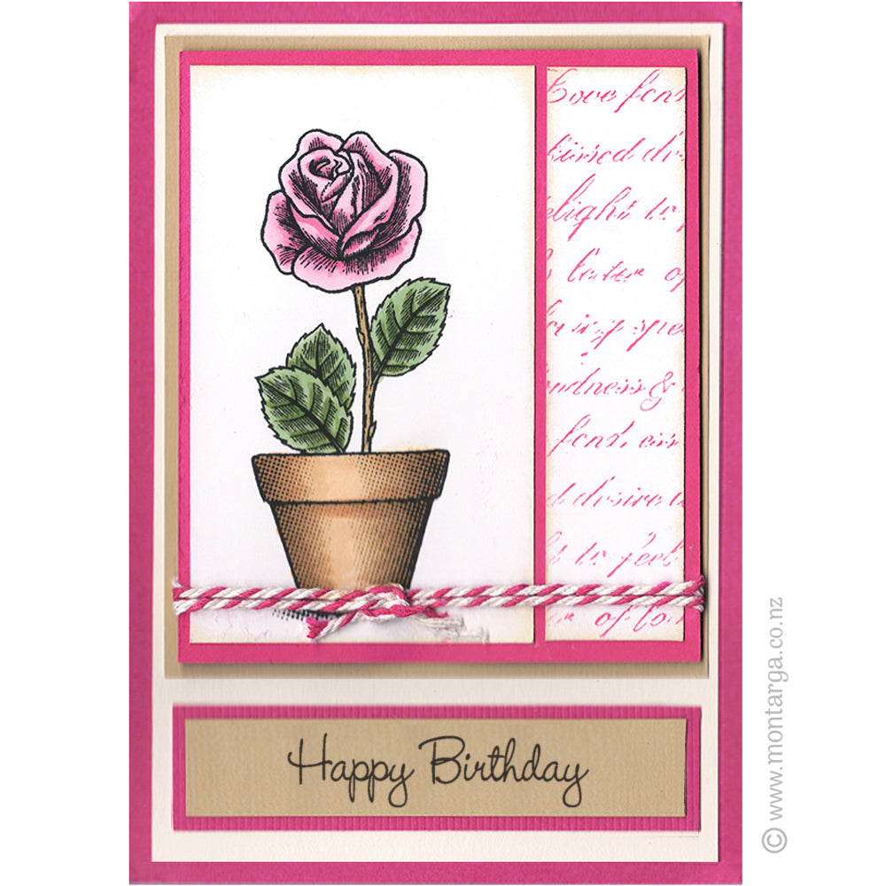 3270 FF - Rose Rubber Stamp