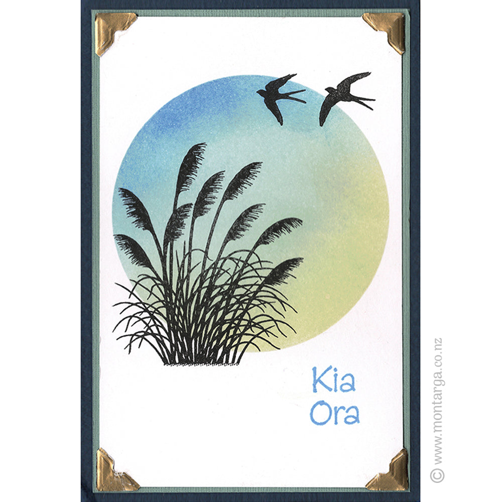 0310 A - Kia Ora Wording Rubber Stamp