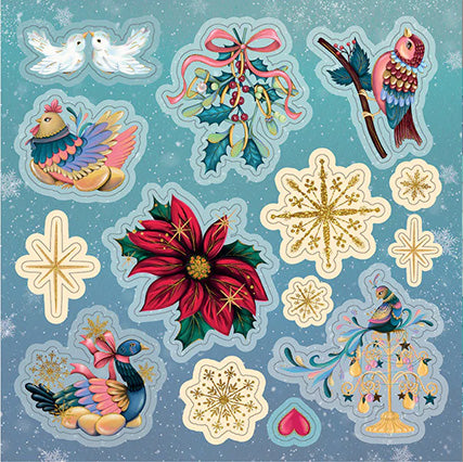 Crafters Companion Paper Pad 8 x 8 - 12 Days of Christmas Topper Pad