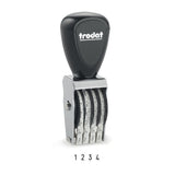 Trodat 1534 Classic Number Stamp - 3mm 4 Numbers
