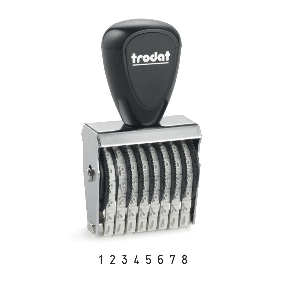 Trodat 1538 Classic Number Stamp - 3mm 8 Numbers