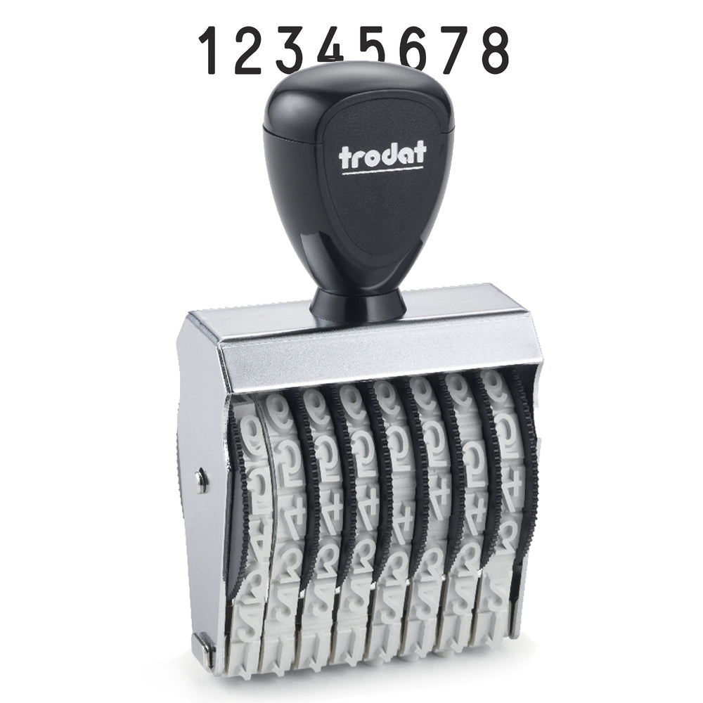 Trodat 1598 Classic Number Stamp - 9mm 8 Numbers