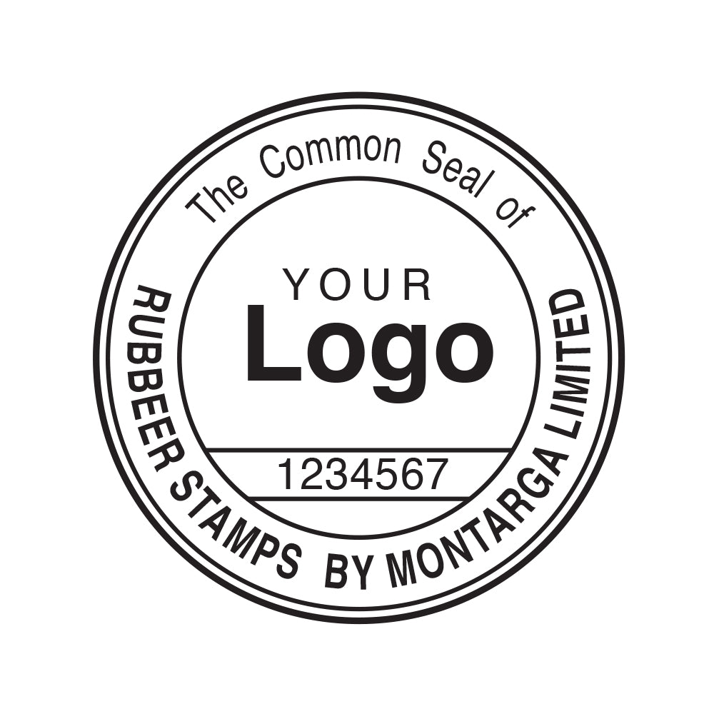 Common Seal Stamp + Logo + Number - L15