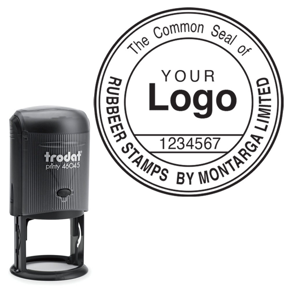 Common Seal Stamp + Logo + Number - 4645