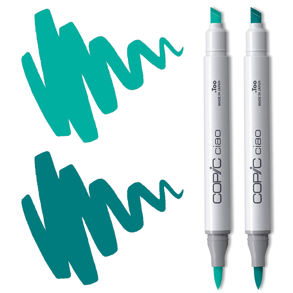 Copic Ciao Marker Set - Aqua Green Blending Duo