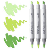 Copic Ciao Marker Set - Bright Green Blending Trio