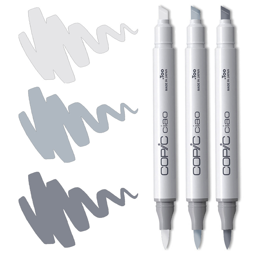 Copic Ciao Marker Set - Cool Grey Blending Trio