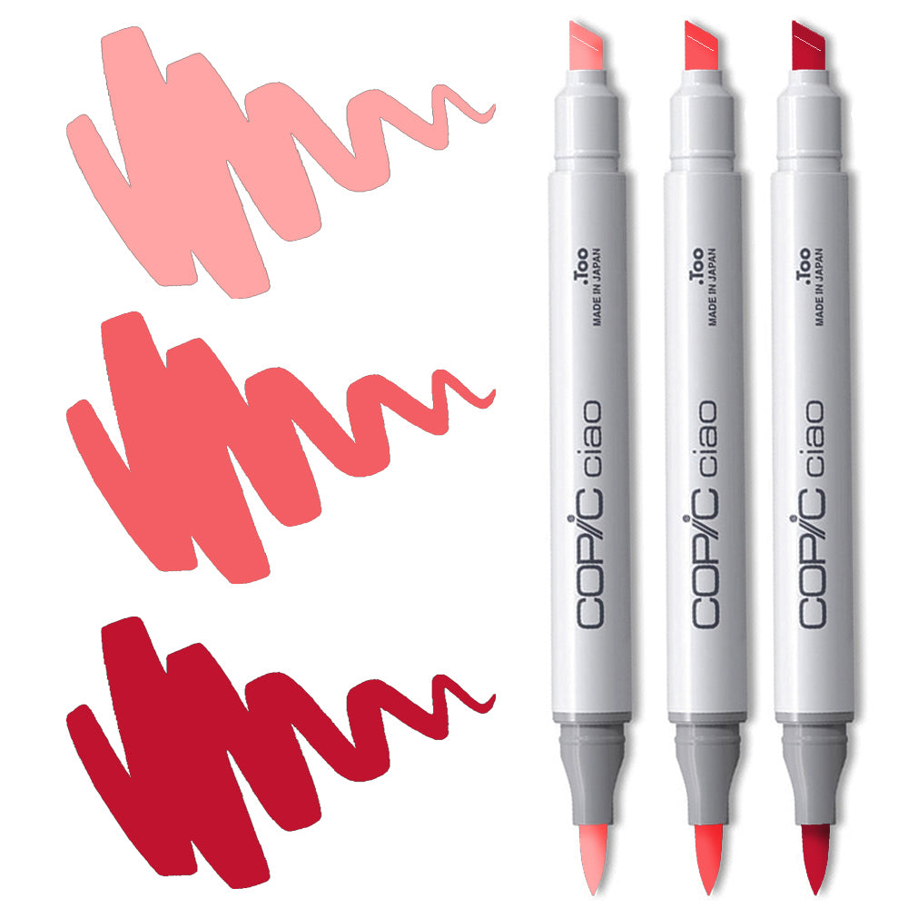 Copic Ciao Marker Set - Red Blending Trio