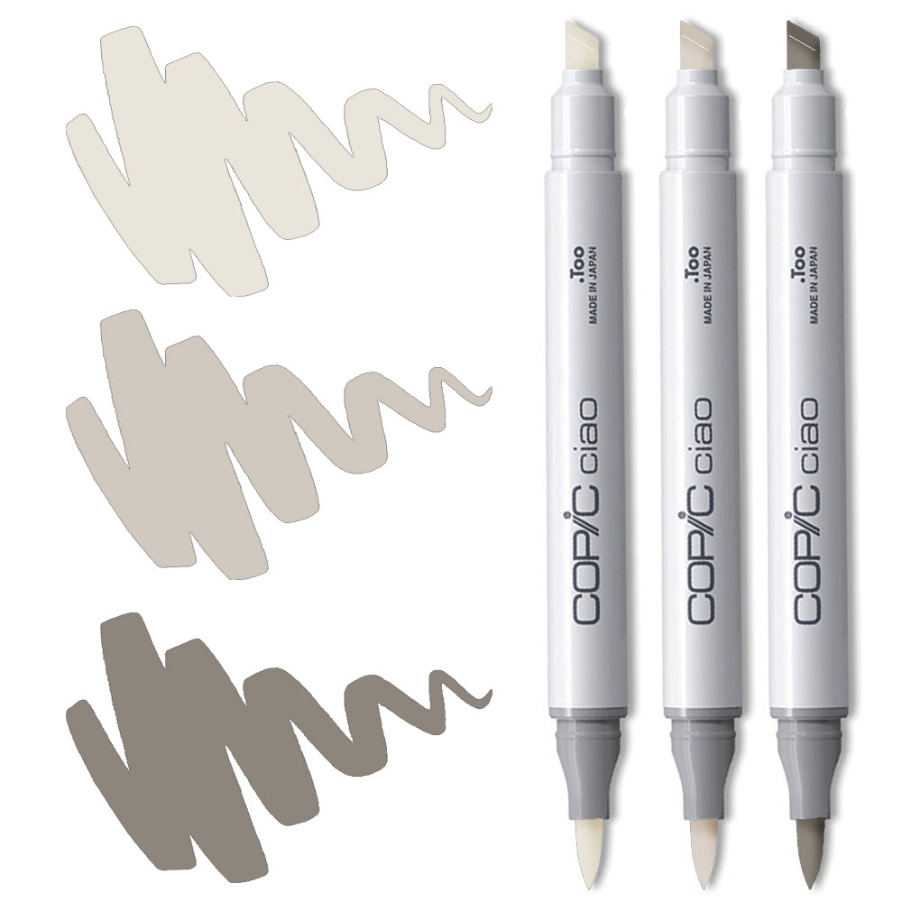 Warm Grey Blending Trio Copic Ciao Markers