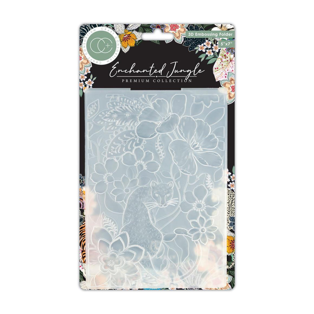 Craft Consortium 3D Embossing Folder - Enchanted Jungle CCEMBS001