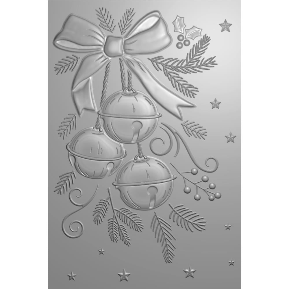 Crafters Companion 3D Embossing Folder - Jingle All The Way - The Sound of Christmas