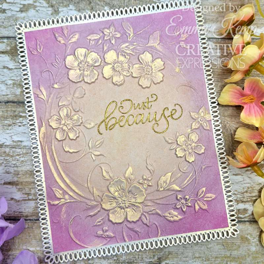 Creative Expressions 3D Embossing Folder - Blossom Wreath EF3D-085