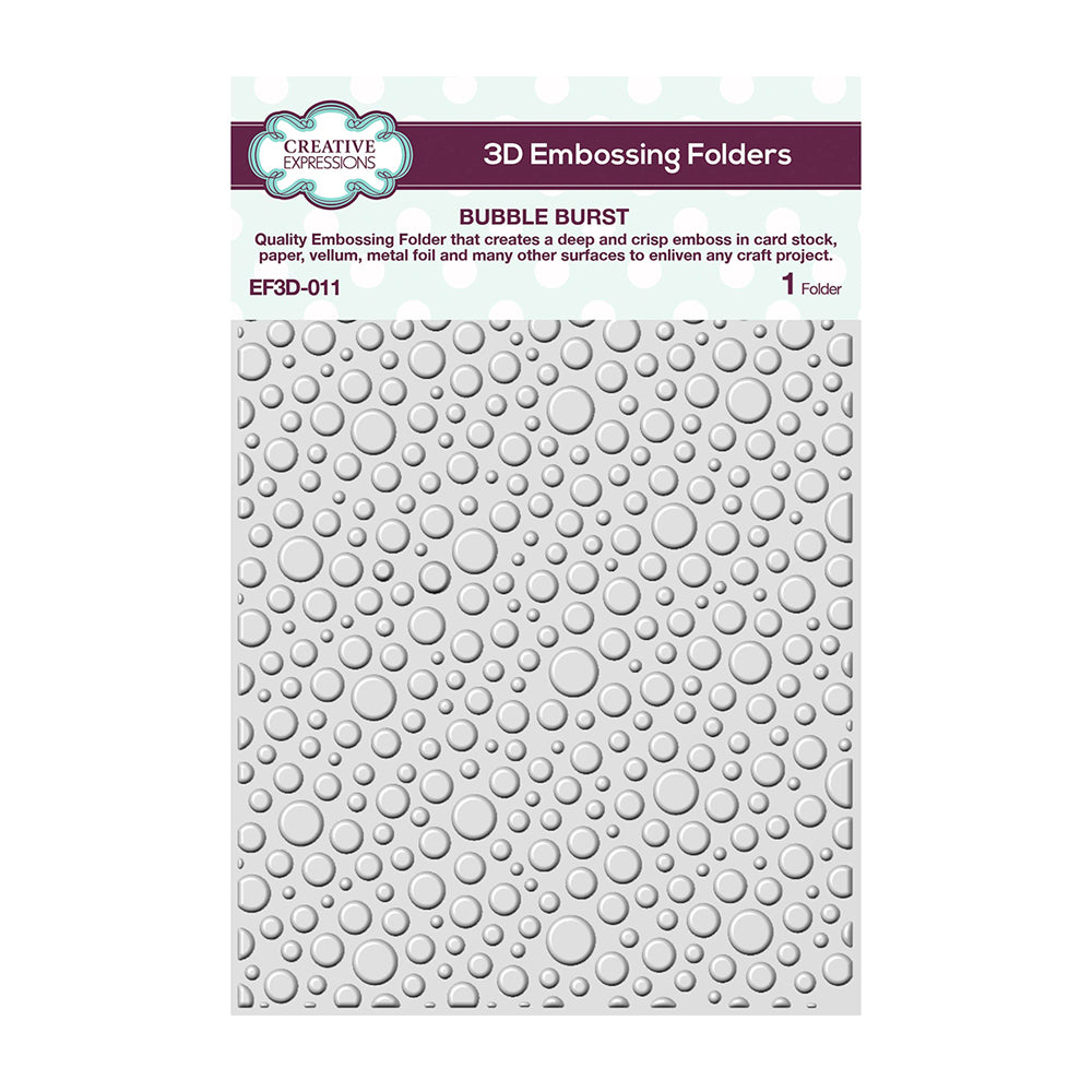 Creative Expressions 3D Embossing Folder - Bubble Burst EF3D-011