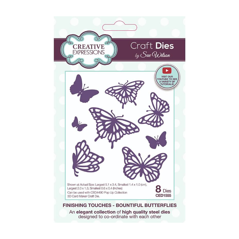 Creative Expressions Finishing Touches Collection Die - Bountiful Butterflies CED1555