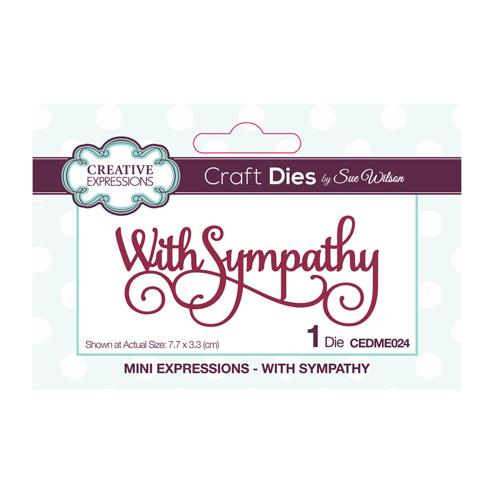 Creative Expressions Mini Expressions Die - With Sympathy CEDME024