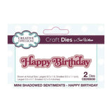 Creative Expressions Mini Shadowed Sentiments Die - Happy Birthday CEDSS030