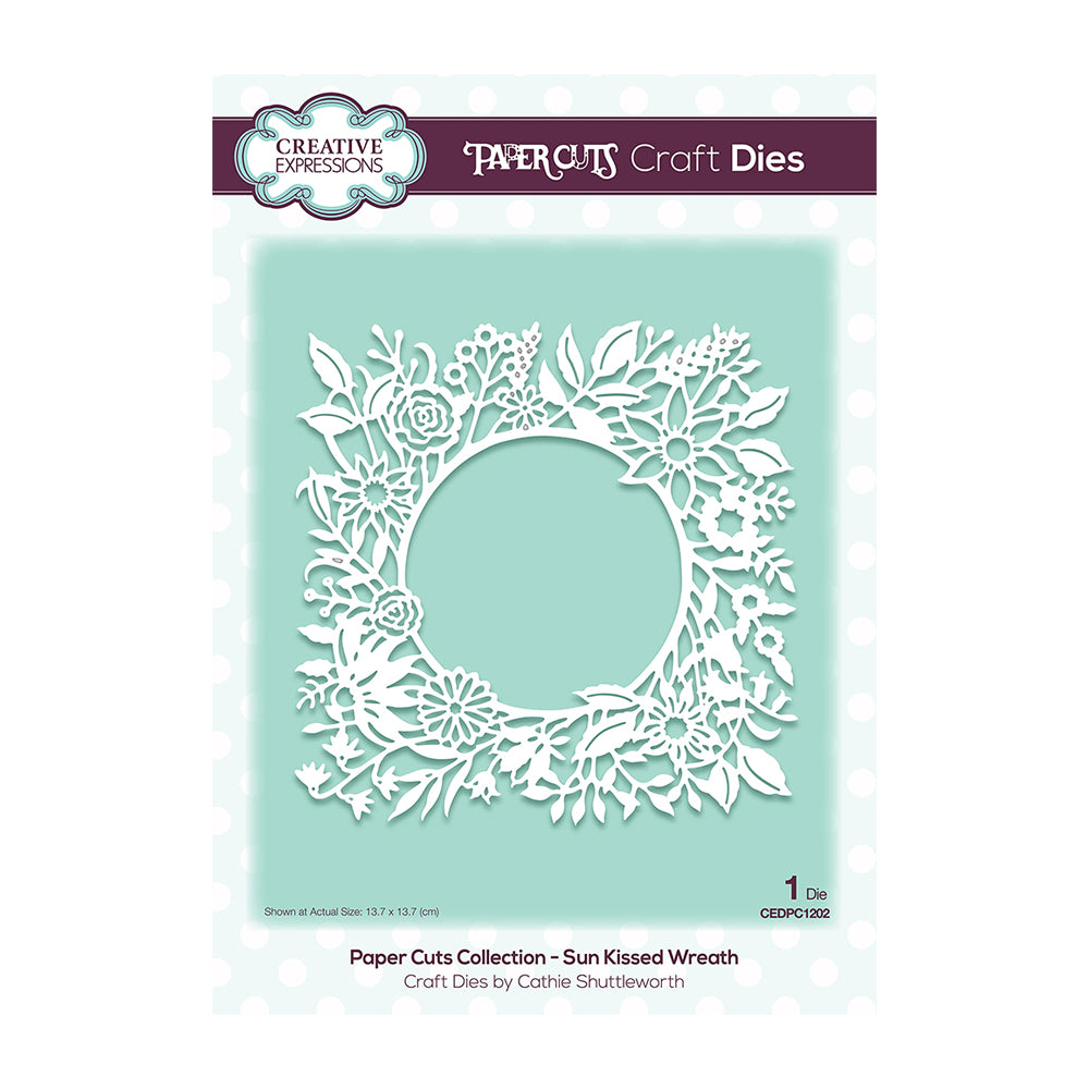 Creative Expressions Paper Cuts Collection Die - Sun Kissed Wreath CEDPC1202