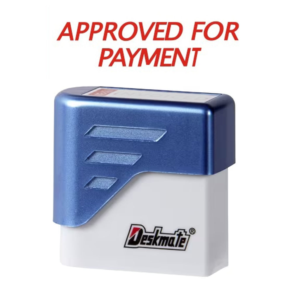 Deskmate Self Inking Stamp - Approved For Payment