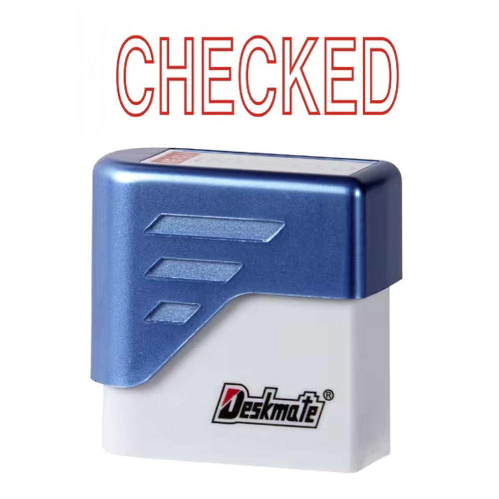 Deskmate Self Inking Stamp - Checked
