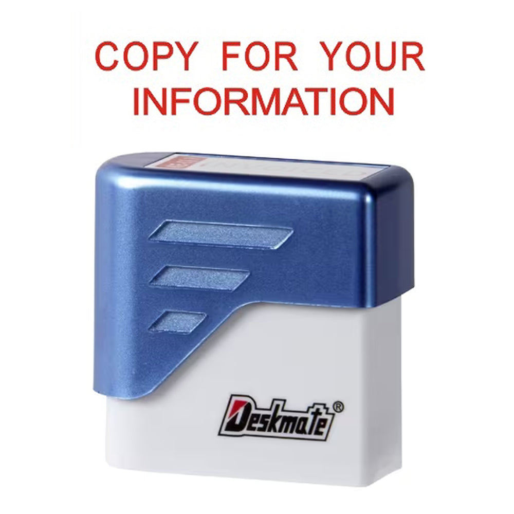 Deskmate Self Inking Stamp - Copy For Your Information
