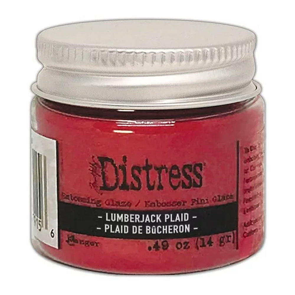 Distress Embossing Glaze -  Lumberjack Plaid