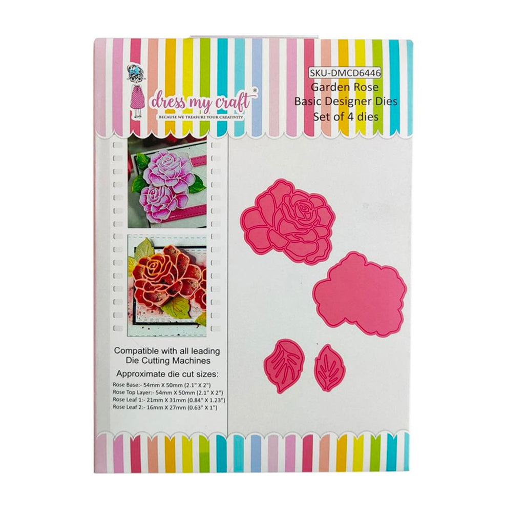 Dress My Craft Die - Garden Rose DMCD6446