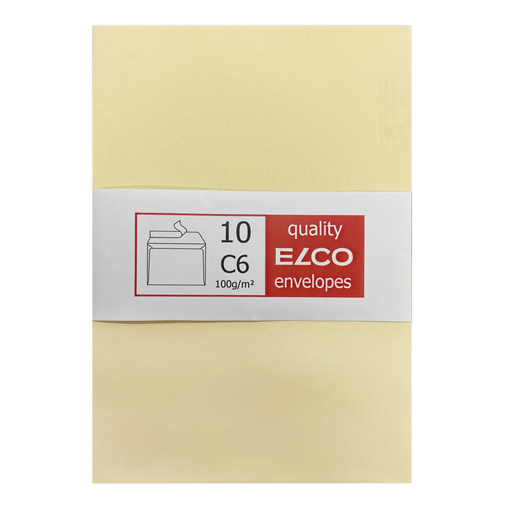 C6 Envelopes - Cream 10pk