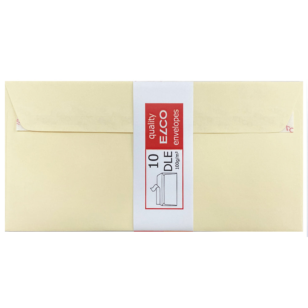 DLE Envelopes - Cream 10pk