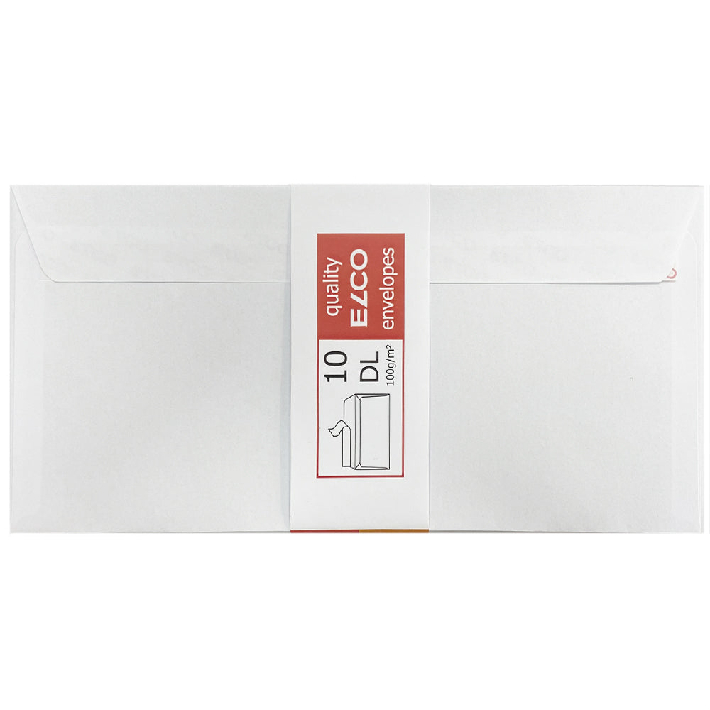DLE Envelopes - White 10pk