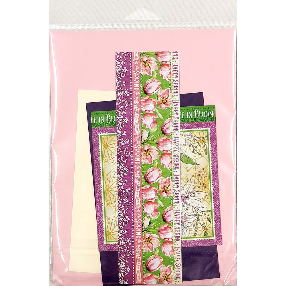 Elegant Flowers Creative Card Pack - Spring (Violet)