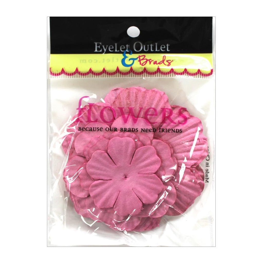 Eyelet Outlet Paper Flowers - Pink