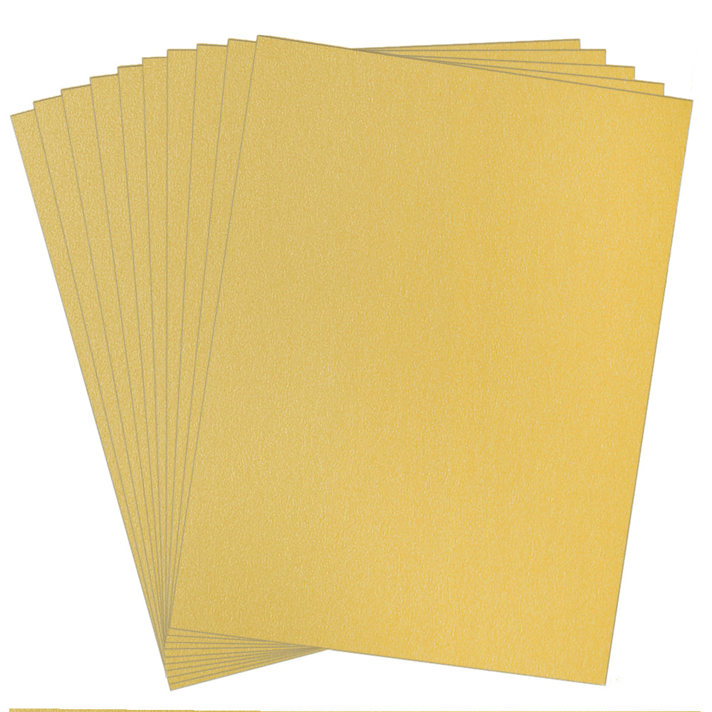 Greeting Card - Shimmer Gold 10pk