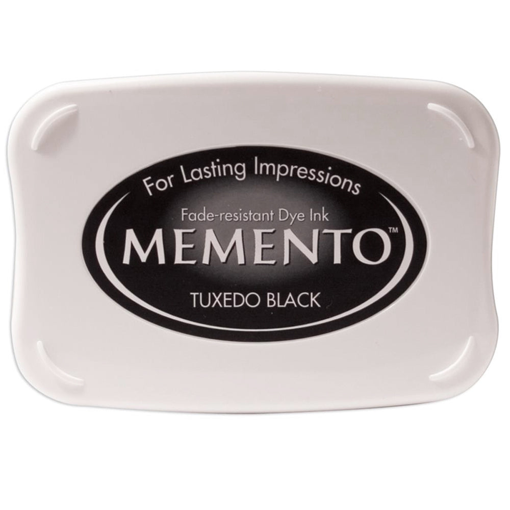 Tsukineko Memento Dye Ink Pad - Tuxedo Black – Rubber Stamps by Montarga