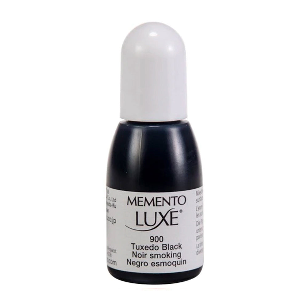 Tsukineko Memento Luxe Pigment Reinker - Tuxedo Black