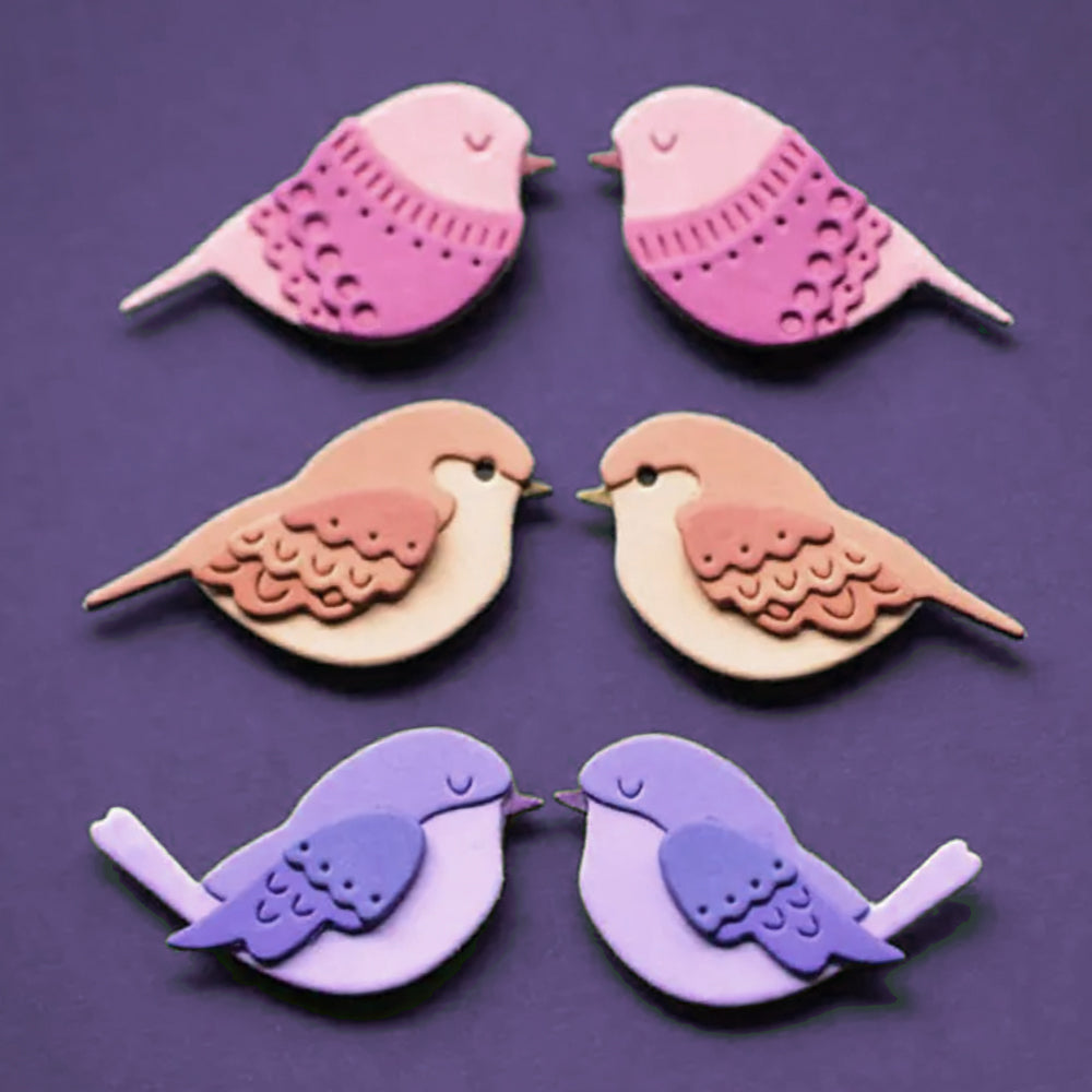 Montie's Craft Supplies Die Set - Cute Birdies