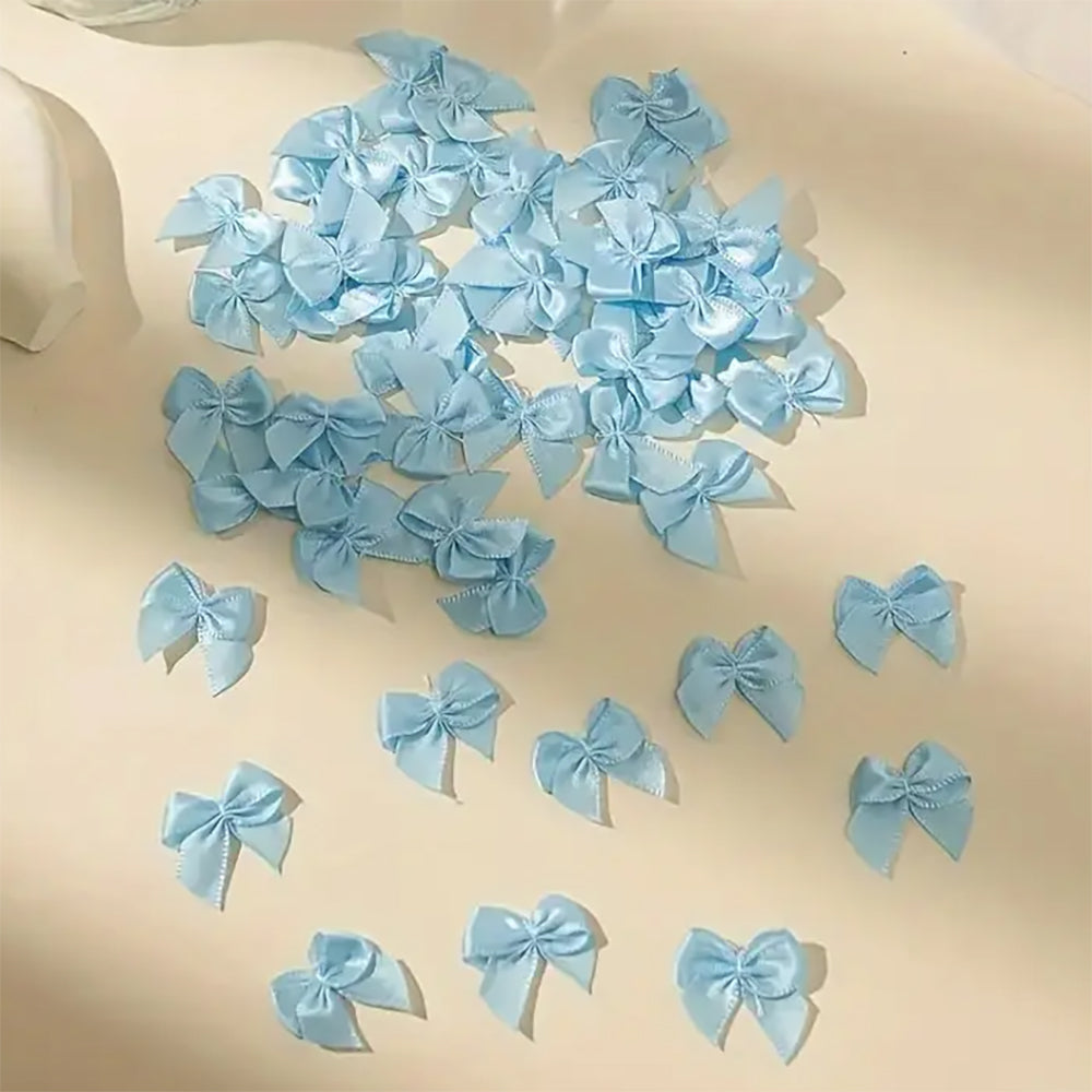 Montie's Craft Supplies Mini Bows - Light Blue