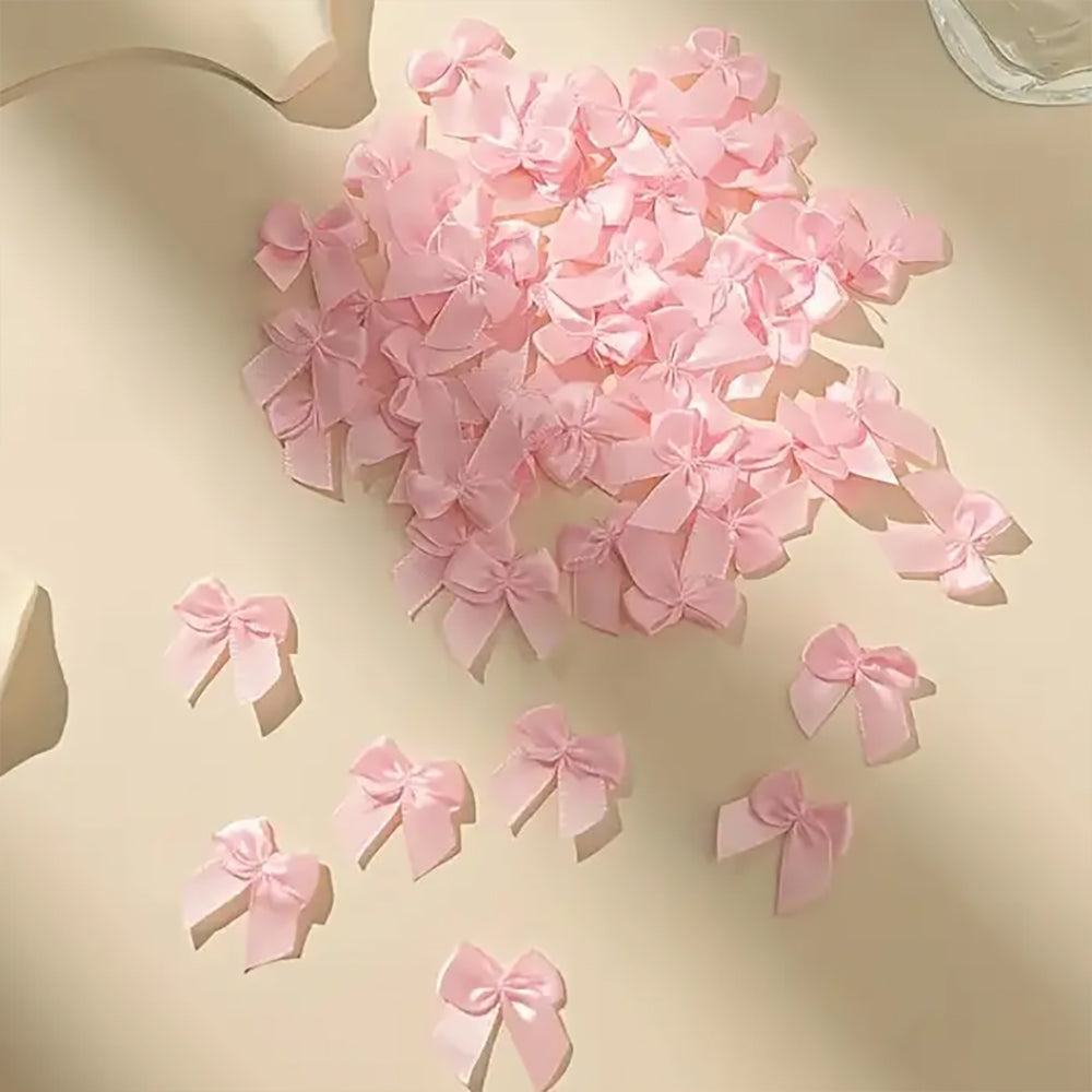 Montie's Craft Supplies Mini Bows - Light Pink