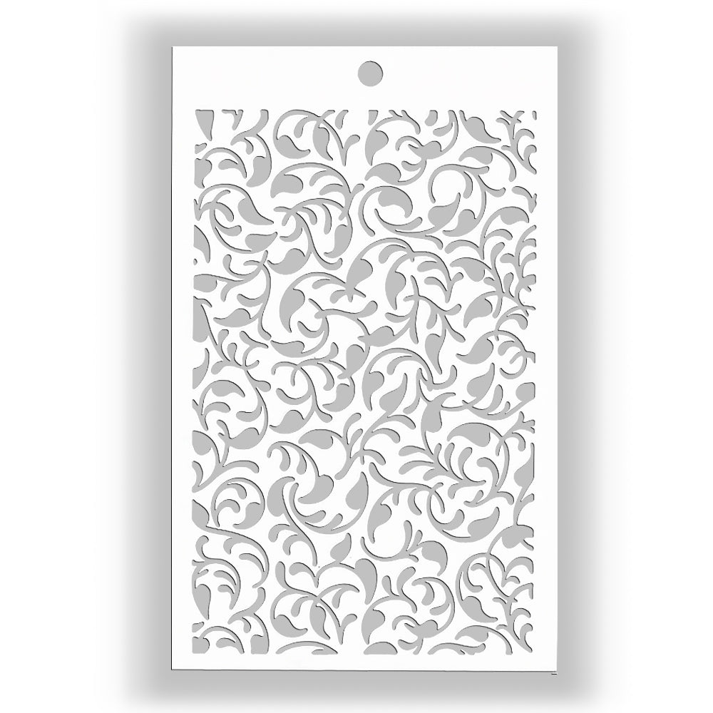 Montie's Craft Supplies Stencil - Leaf Swirl