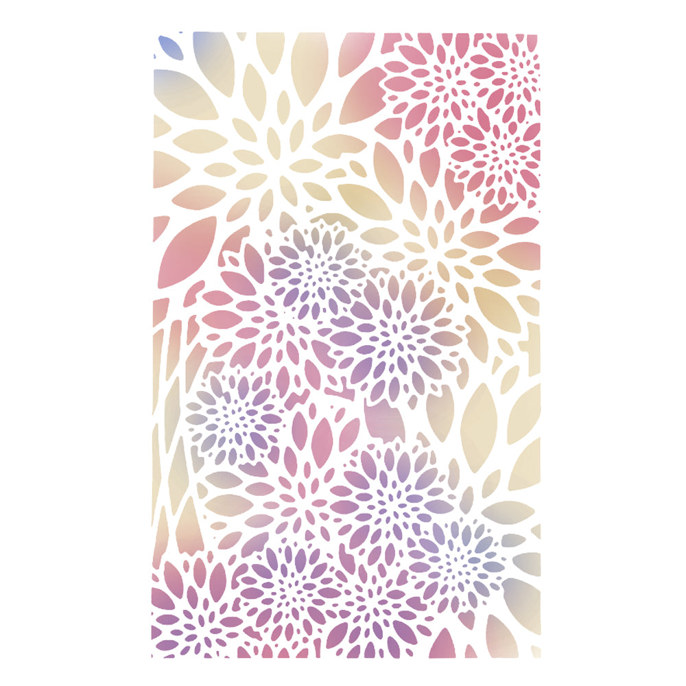 Montie's Craft Supplies Stencil- Petal Clusters