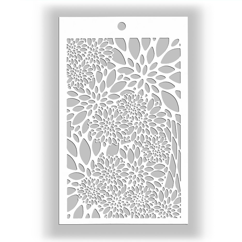 Montie's Craft Supplies Stencil- Petal Clusters