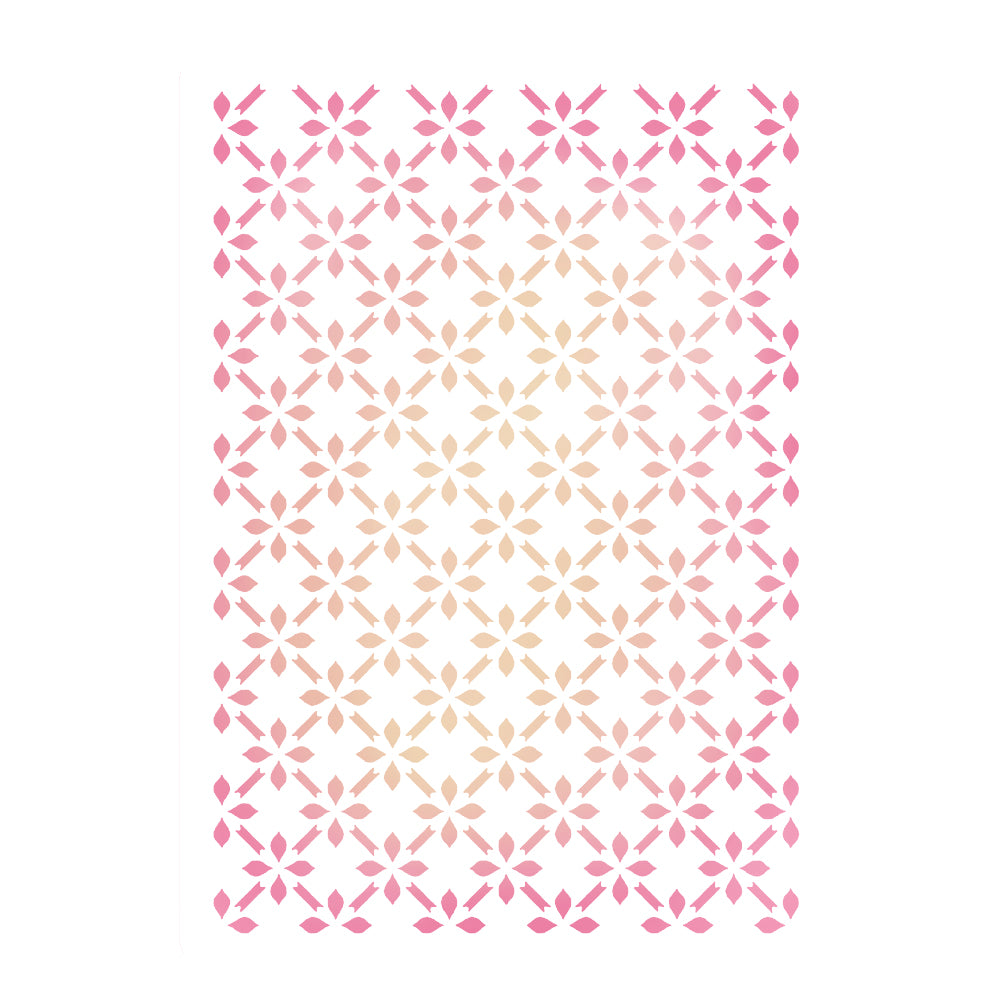 Montie's Craft Supplies Stencil - Petal Grid