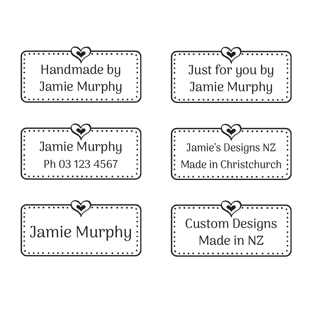 2094 B Floral Frame - Personalised Rubber Stamp