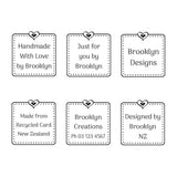 3431 C Dotted Circle Frame - Personalised Rubber Stamp