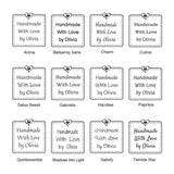 2093 C Floral Frame- Personalised Rubber Stamp