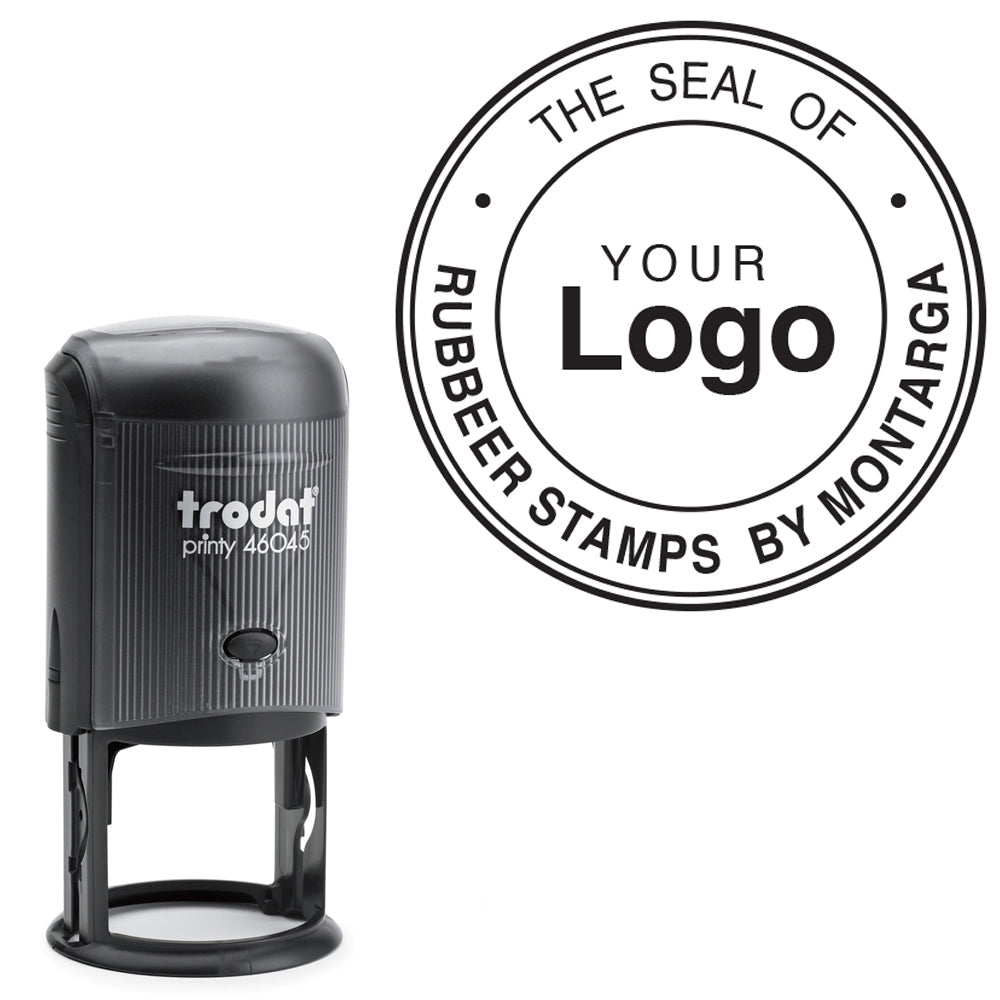 The Seal of + Logo Stamp - 4645