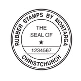 The Seal of - Long Title + Number Stamp - L15