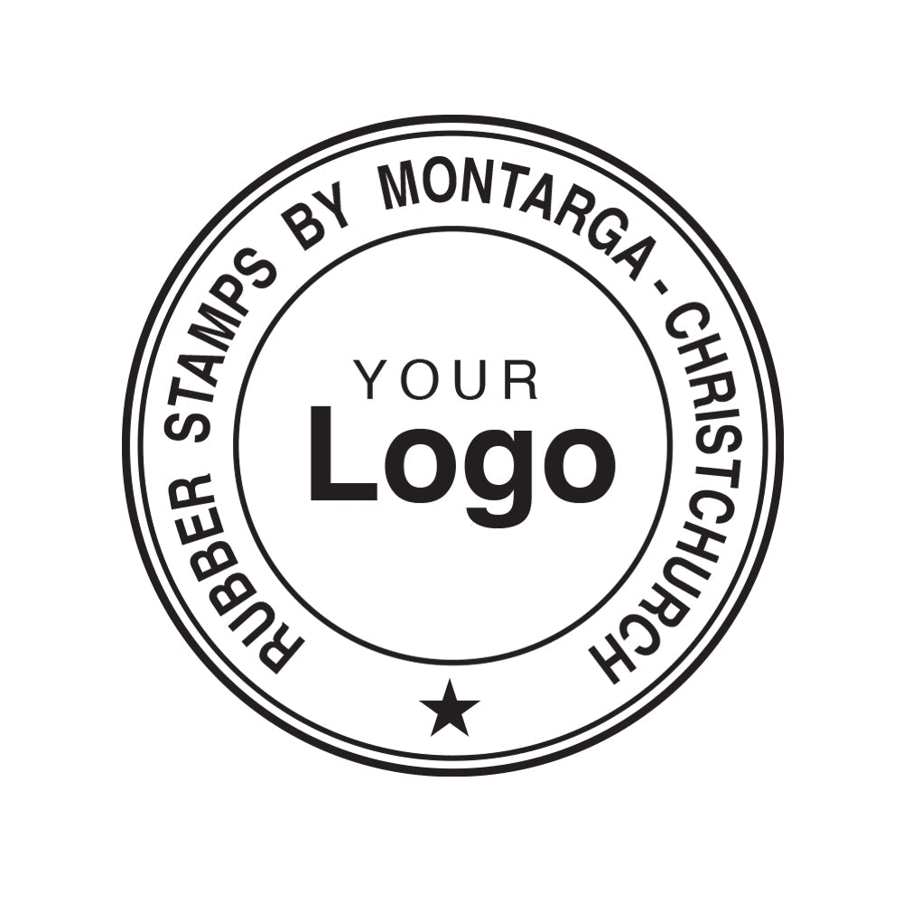Round Seal Stamp - Long Title + Logo  - L15