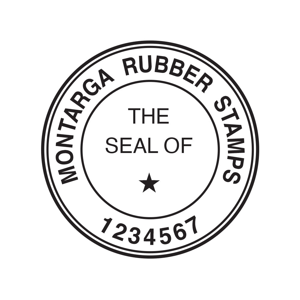The Seal of + Number Stamp - L20